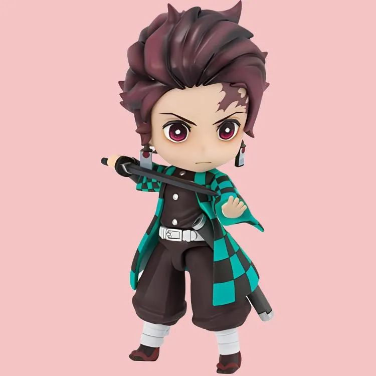 BANDAI Figuarts Mini Demon Slayer Kamado Tanjiro Action Figure Green & Brown-3