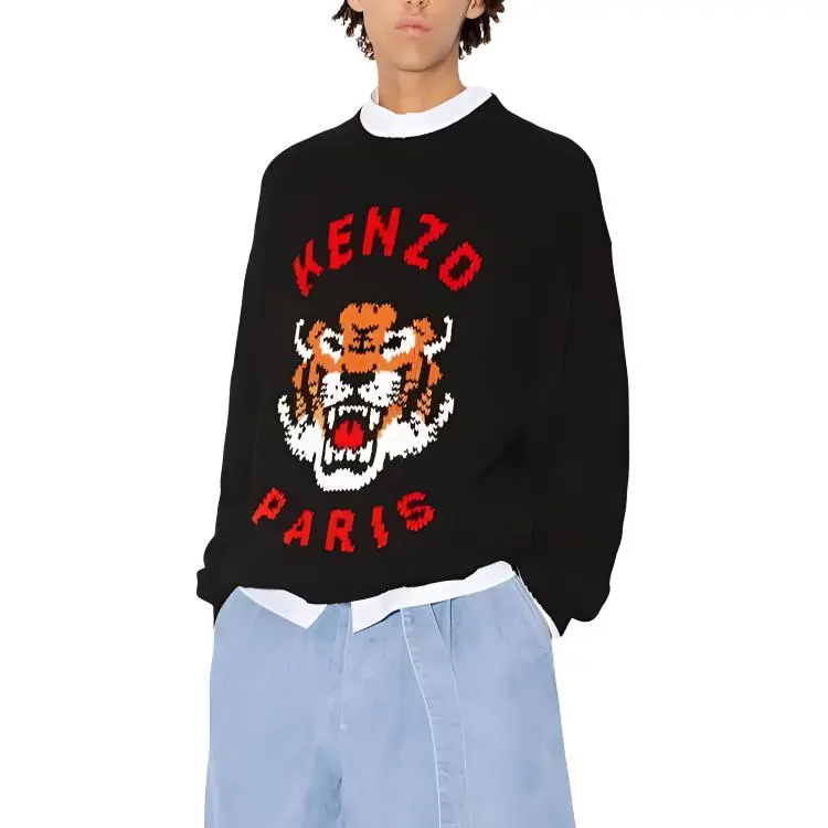 KENZO Lucky Tiger Crewneck Knitted Jumper-4