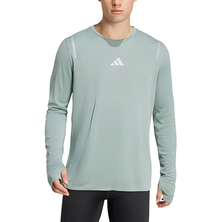 Adidas Free Shipping With AdiClub Ultimate Running Reflective Long Sleeve Tee-1