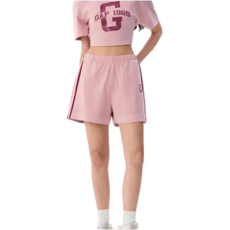 GAP Casual Shorts Women's Light Rose Red-5