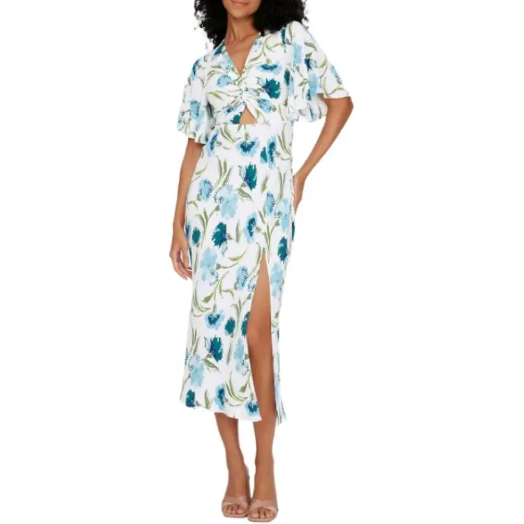 DVF Diane Von Furstenberg Bessie Floral Printed Dress-2