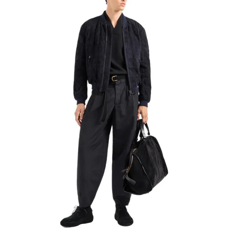GIORGIO ARMANI Blouson In Suede Lambskin-3