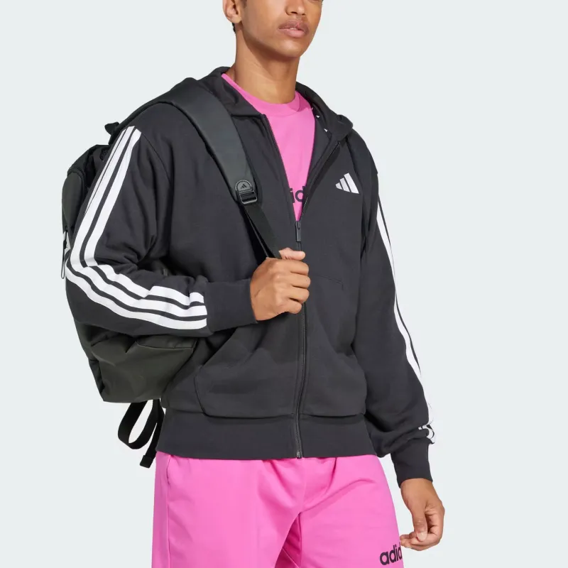 Adidas Essentials 3 Stripes French Terry Full Zip Hoodie-2
