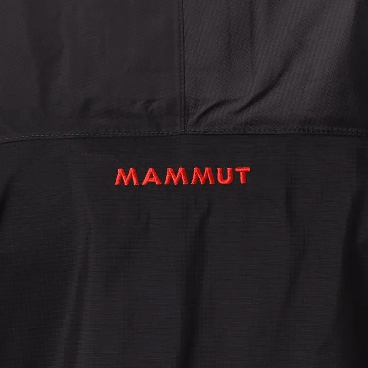 MAMMUT Outdoor Hiking Water Resistant Windbreaker Jacket Men's Black-5
