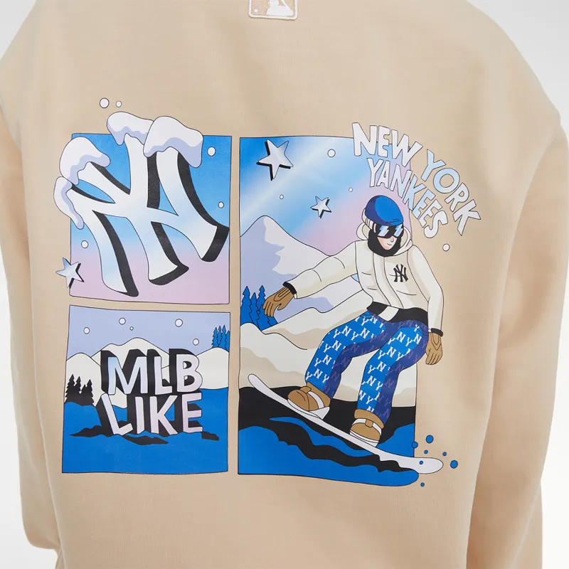 MLB Like Series Sweatshirts Unisex Camel-6