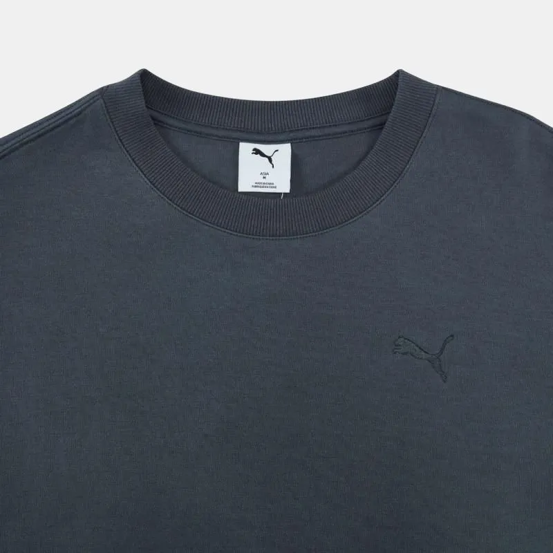 PUMA PRIMEESS Crew Sweatshirt Unisex Dark Gray-2