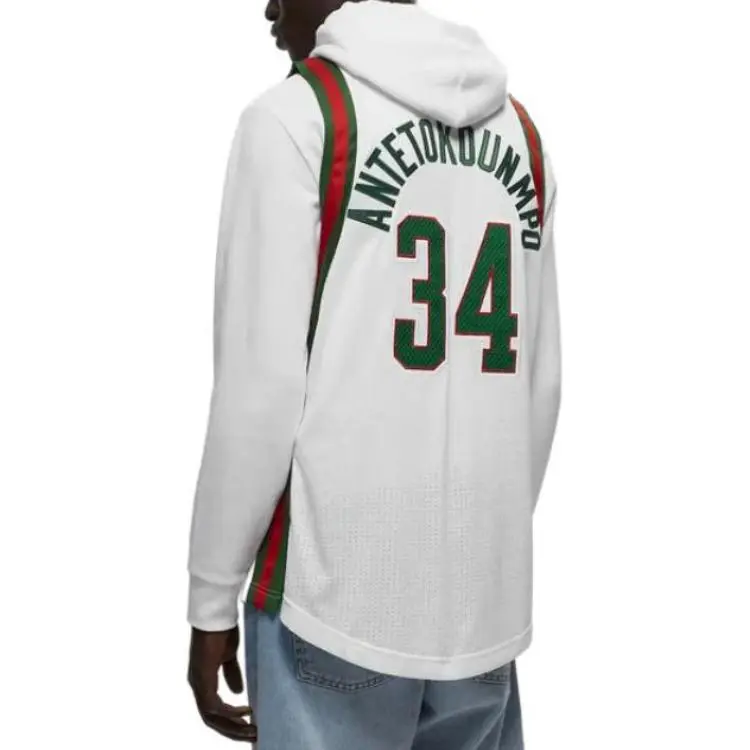 Mitchell Ness Basketball Jerseys Unisex White-3