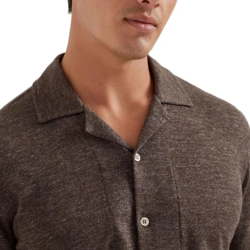 Brunello Cucinelli Short sleeve Knitted Shirt-5