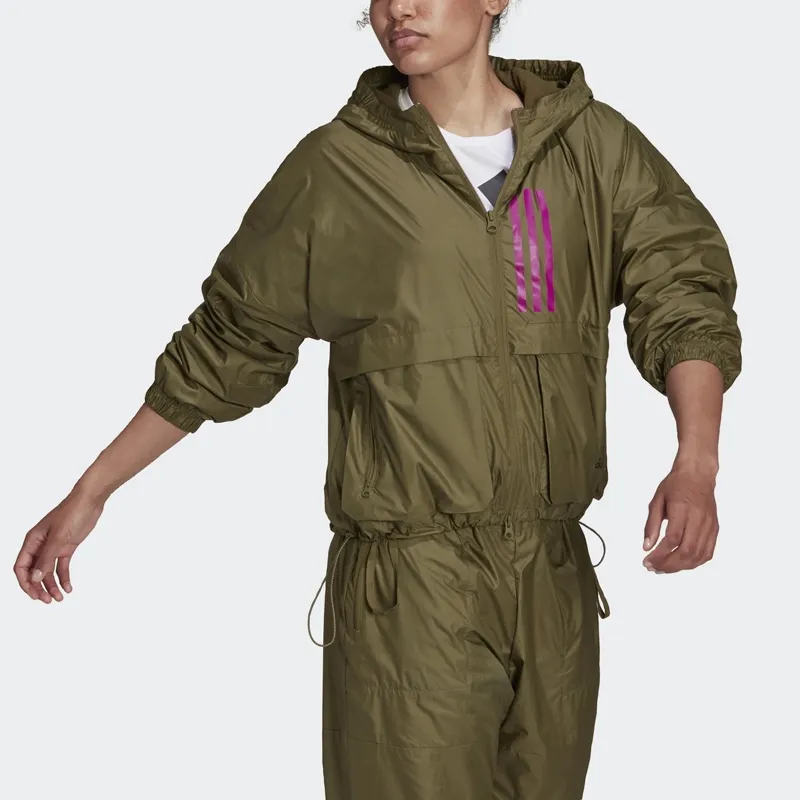 Adidas PBRDY Trench Coat Women's Green-3