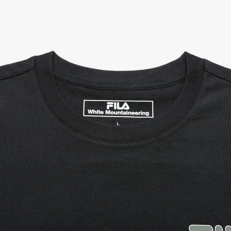 FILA FUSION FILAXWHITE MOUNTAINEERING T Shirt Men's Pitch Black-2