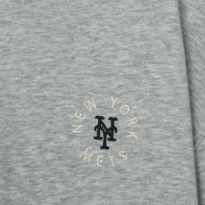 MLB Basic Collection New York Mets Sweatshirt Women's Light Gray-2