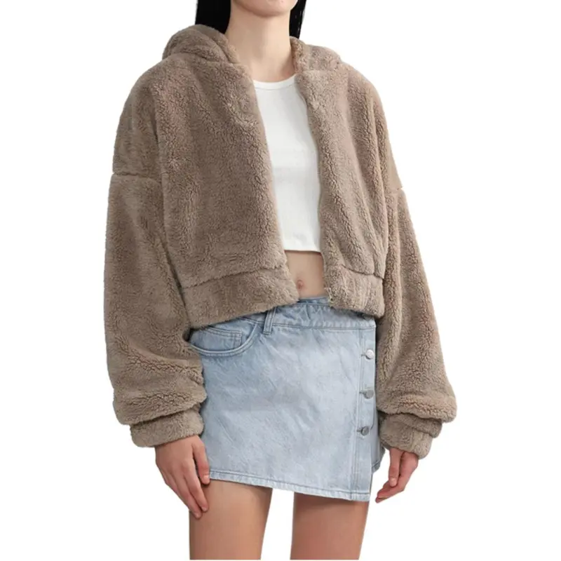 KANGOL Velvet-feel Coat Women's-6