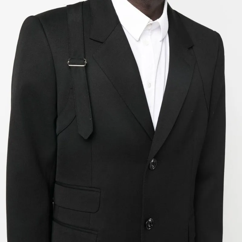 Alexander McQueen Single Breasted Tailored Coat-2