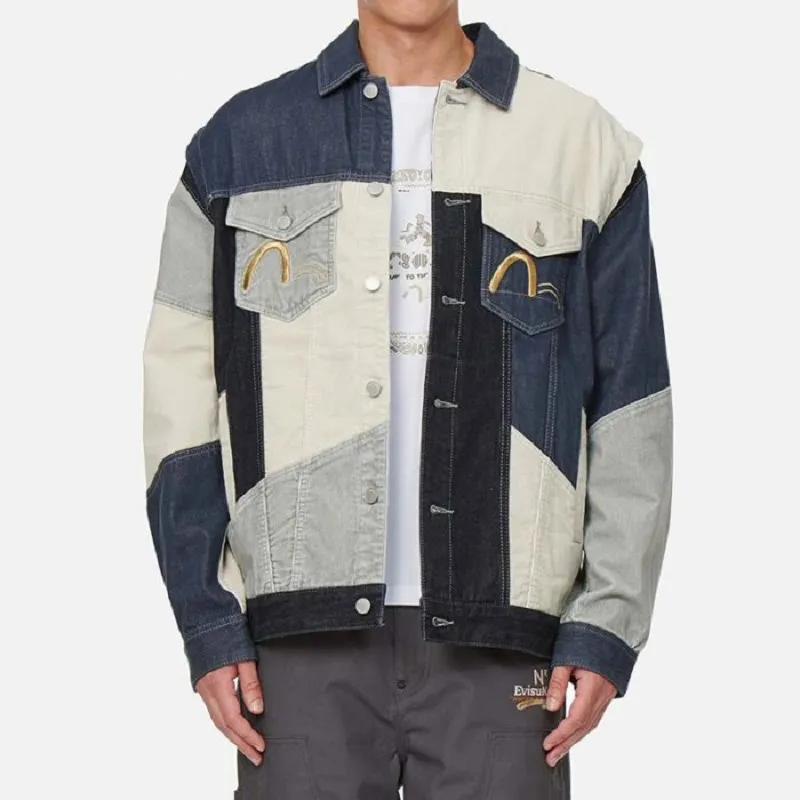EVISU Denim Jackets Men Multicolor-4
