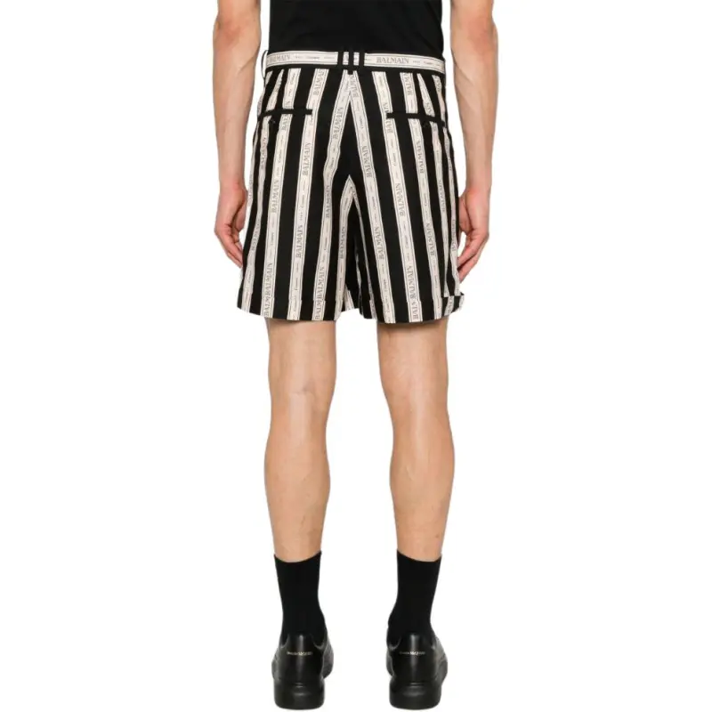 BALMAIN Striped Shorts-2