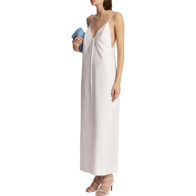 KHAITE SS25 Tulula Dress Slip Dress Women's Chalk/Chalk-3