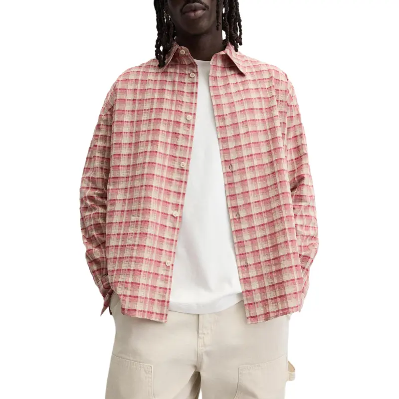 ZARA Shirts Men Pink-3