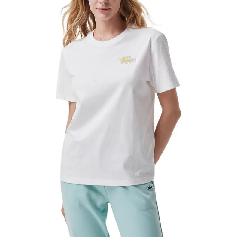 LACOSTE Regular T Shirt Women's White-3