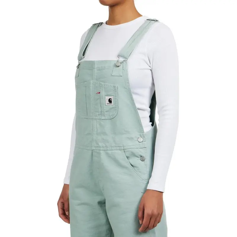 Carhartt WIP FW24 W' Bib Overall Straight Overalls Women's Frosted Green-2