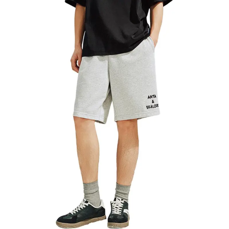 Anta x HAIBAOKANKAN,LIANMINGKUAN Life Collection Casual Shorts Men's CD25 Gray Heather Gray-1