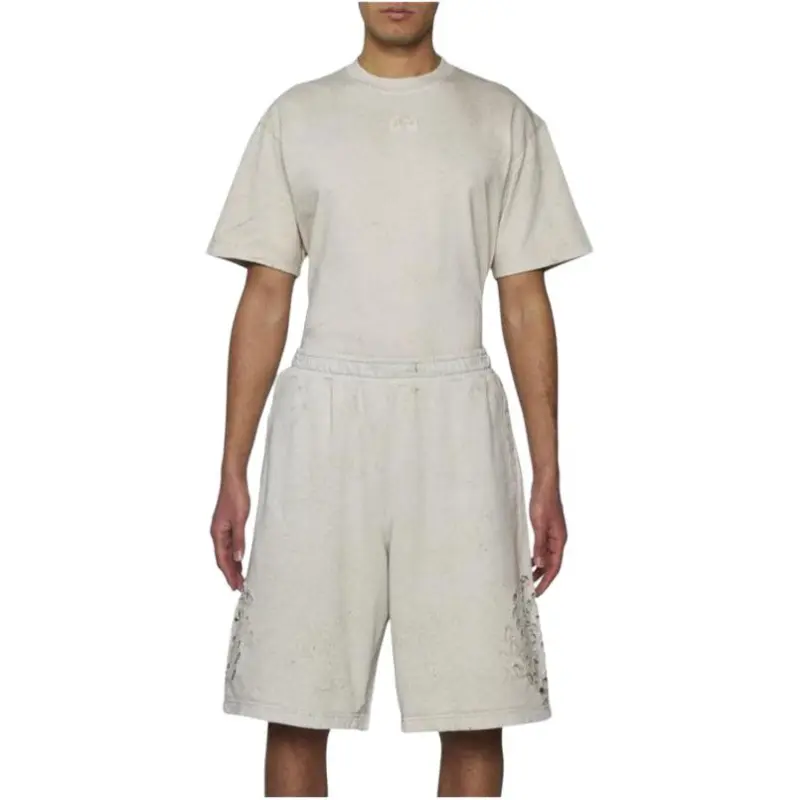 44 Label Group Trip Distressed Bermuda Shorts-3