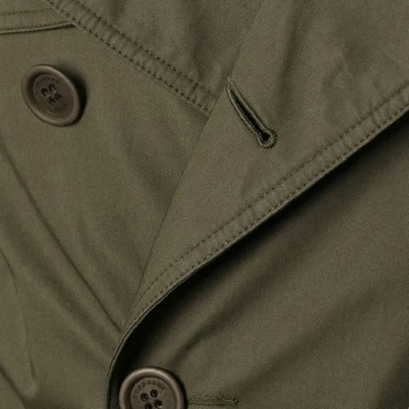 Burberry Trench Coat Men's Army Green-3