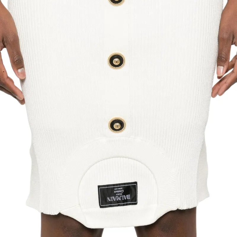 BALMAIN Optical Illusion Mini Skirt-4