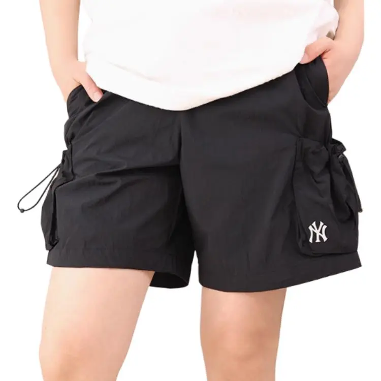 MLB Basic New York YankeesGofcore Cargo Shorts Unisex Black-2