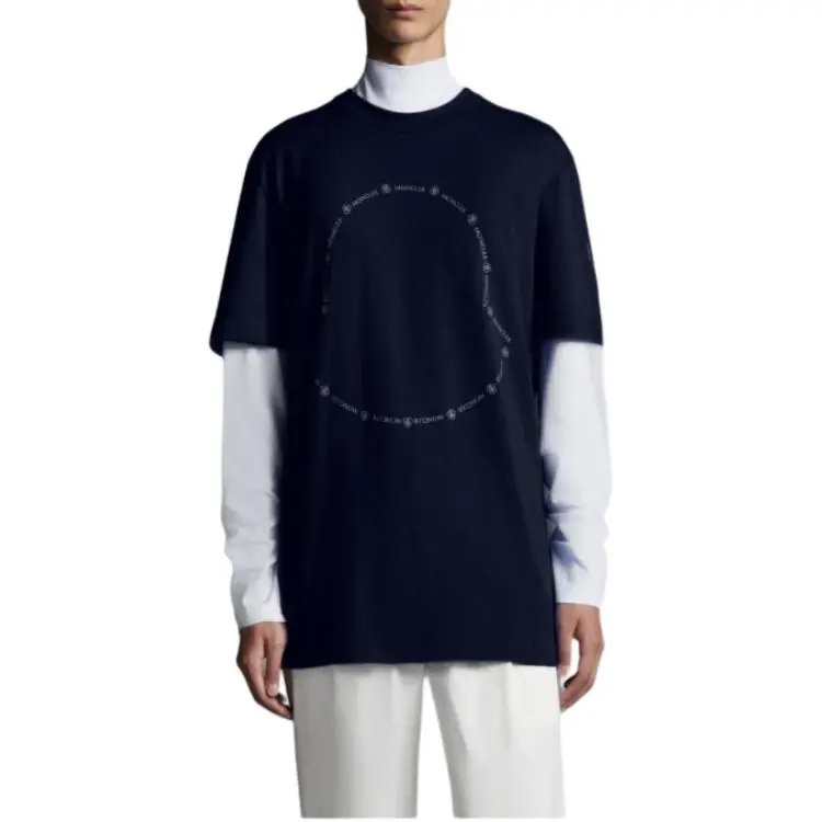 Moncler T Shirts Men Blue-2