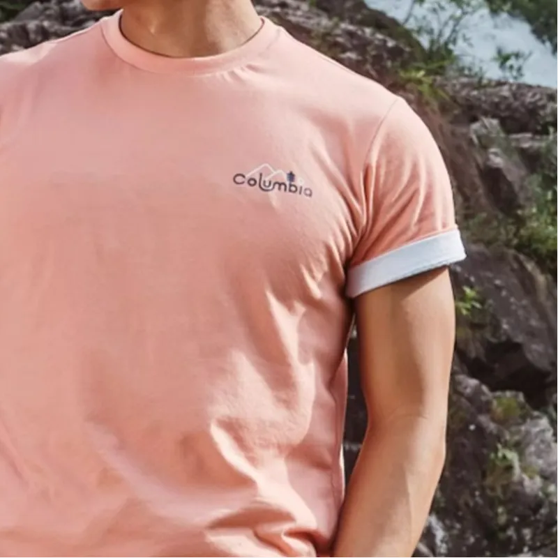 Columbia T Shirts Men Orange-3
