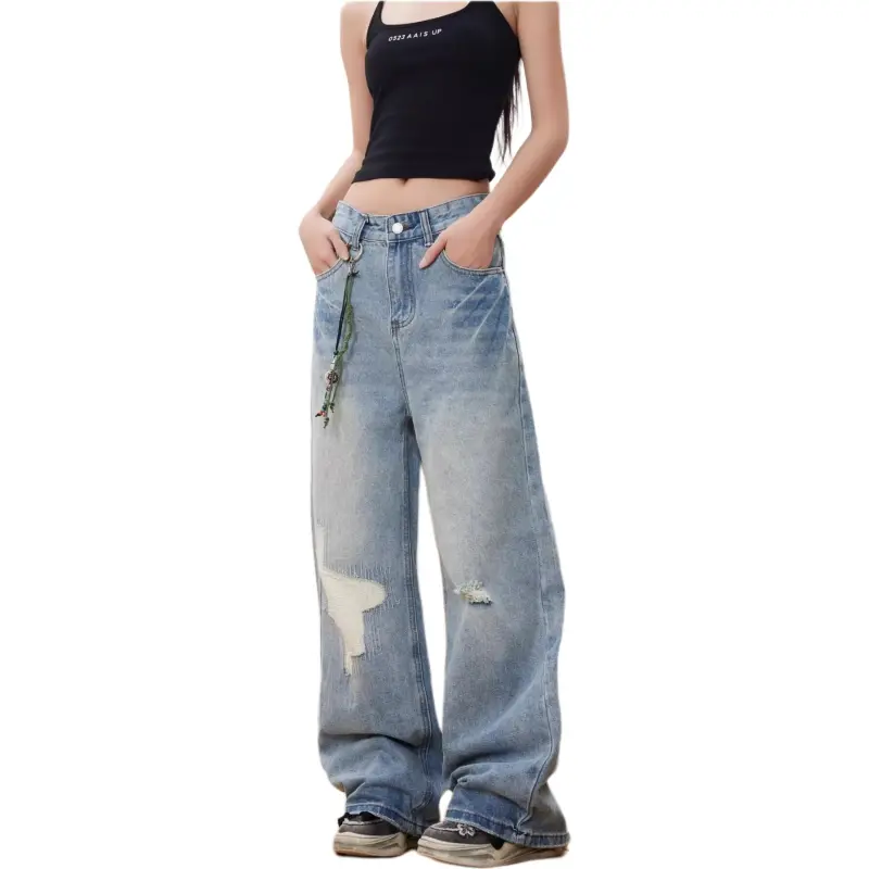 Concubine Zhu Jeans Women's Blue-2