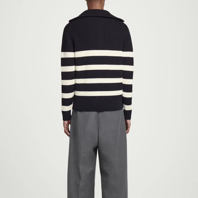 COS Sweaters Men Black/Cream-3