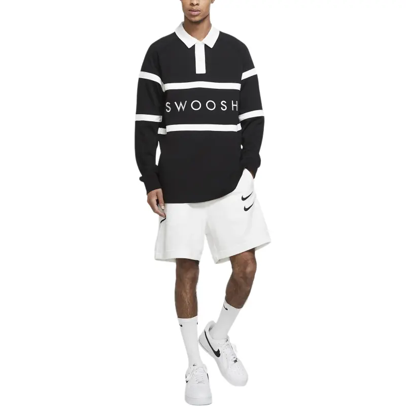 Nike Swoosh Sweatshirt Men's Black/White-1