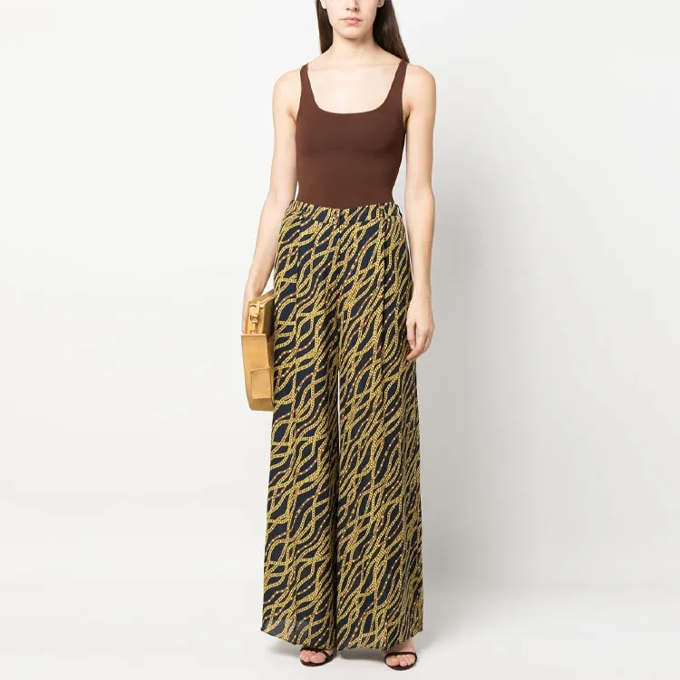 MICHAEL MICHAEL KORS Graphic Printed Wide Leg Trousers-1
