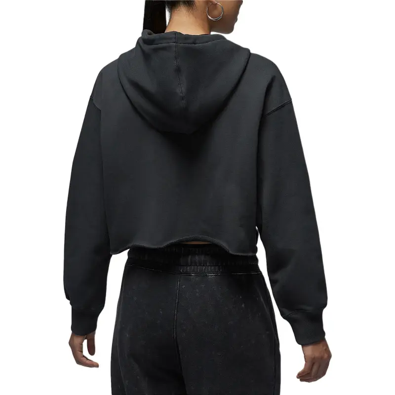 JORDAN Flight Fleece Women's Cropped Satin Lined Hoodie-1