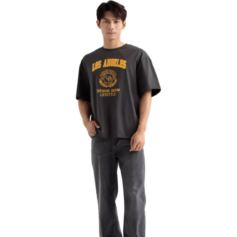 GUESS T-Shirts Men Dark Gray-2