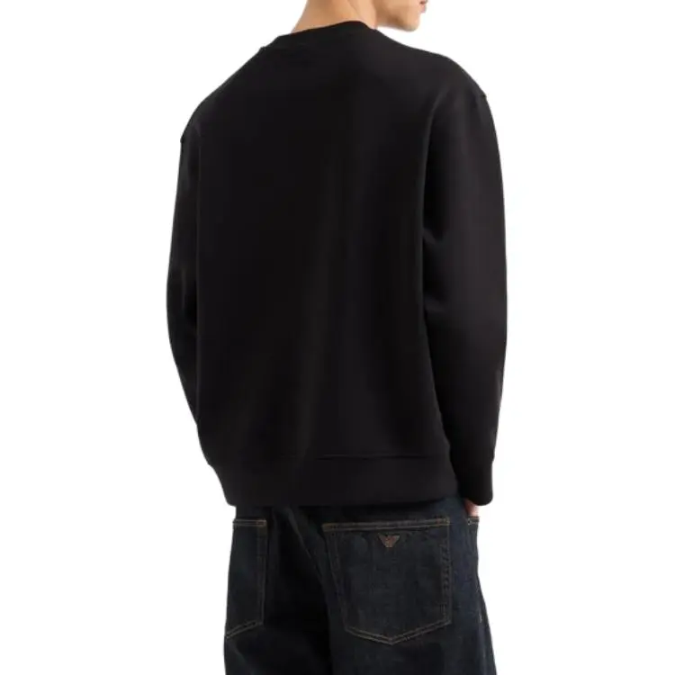 EMPORIO ARMANI Asv Double jersey Sweatshirt With Embossed Embroidered Logo-3