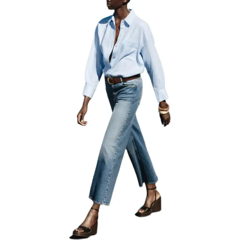 ZARA Shirts Women's Light Blue-2