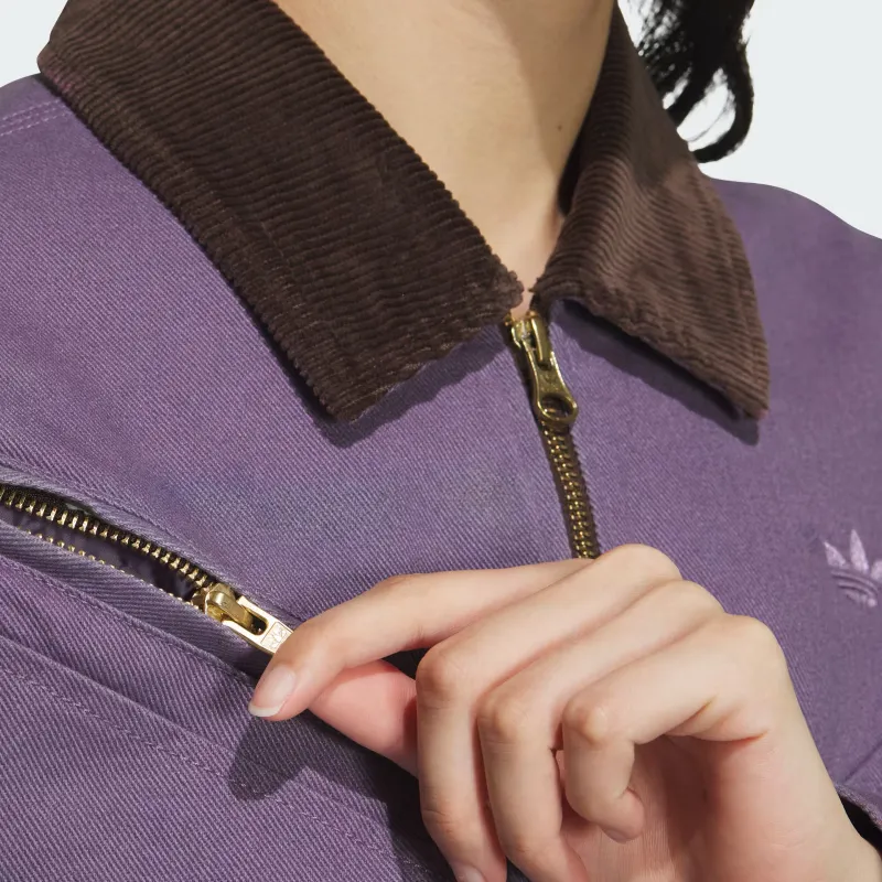 Adidas Originals WASH PAD JKT W Puffer Jacket Women's Dark Gray Violet/Gold-4