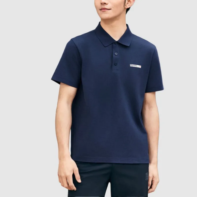Skechers Polo Shirt Men's Marine Blue-3