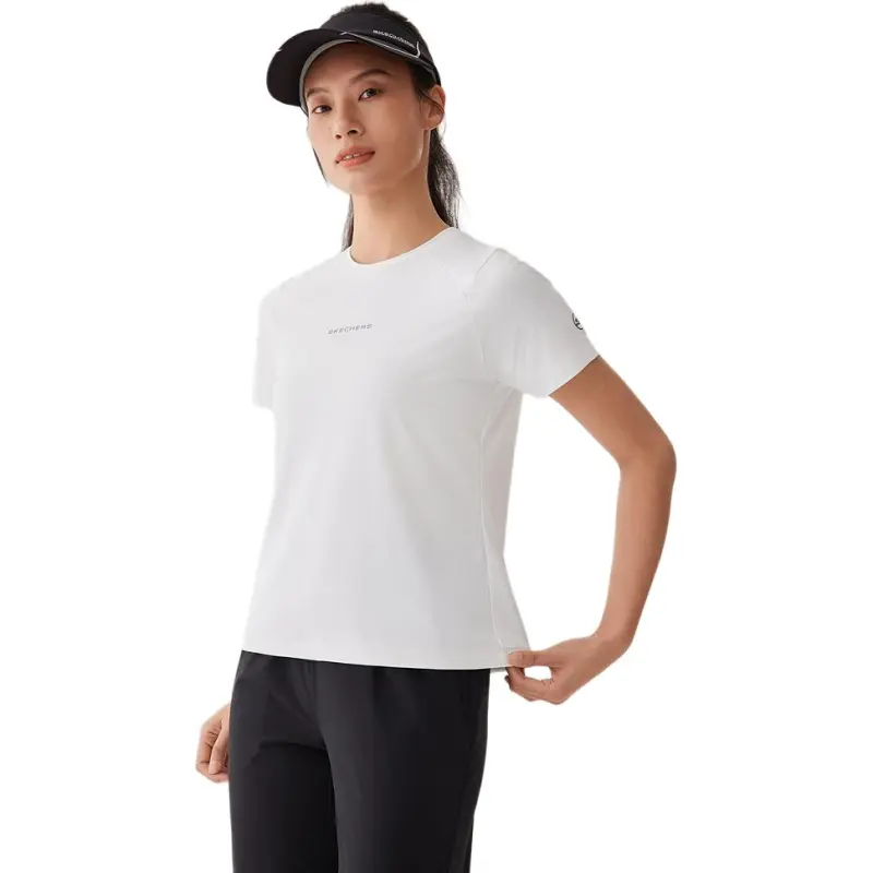 Skechers SS25 Regular T Shirt Women's Bright White-2