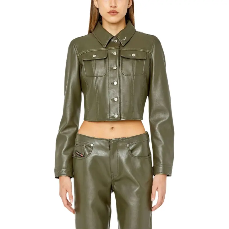 DIESEL Jackets Women's Green-2