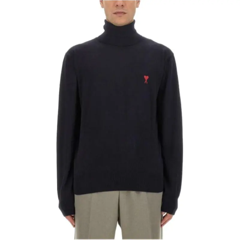 AMIPARIS Paris Ami De Coeur Logo Embroidered Knitted Jumper-3