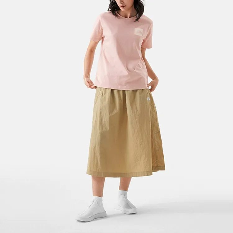 THE NORTH FACE Flower Logo Collection T-Shirts Women's Pink
