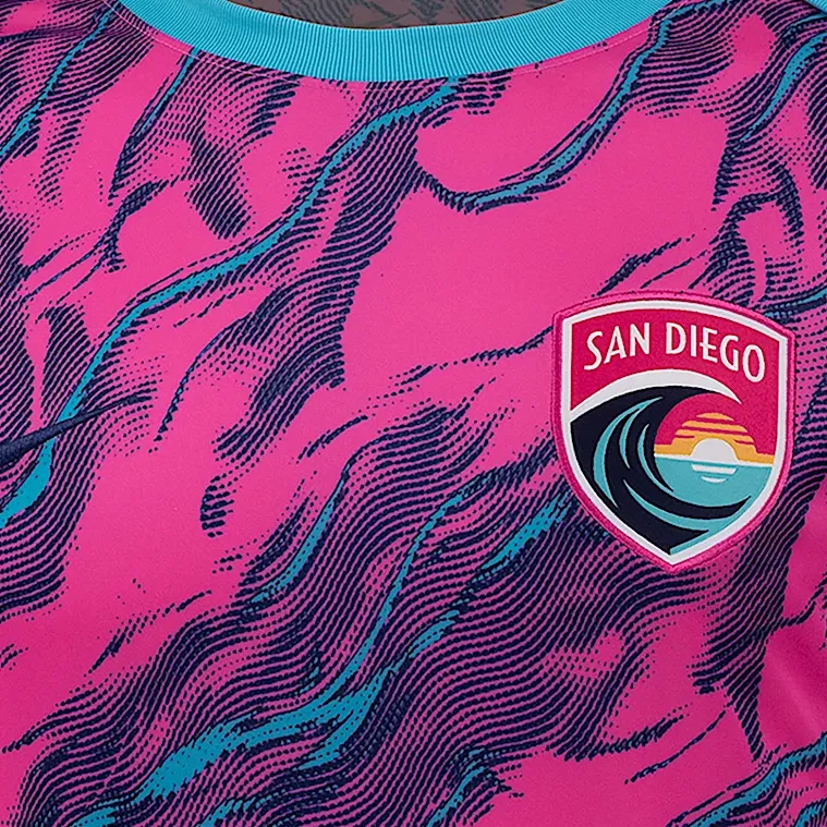 Nike San Diego Wave Fc 2025 Men's Nike Nwsl Short Sleeve Pre Match Top-2