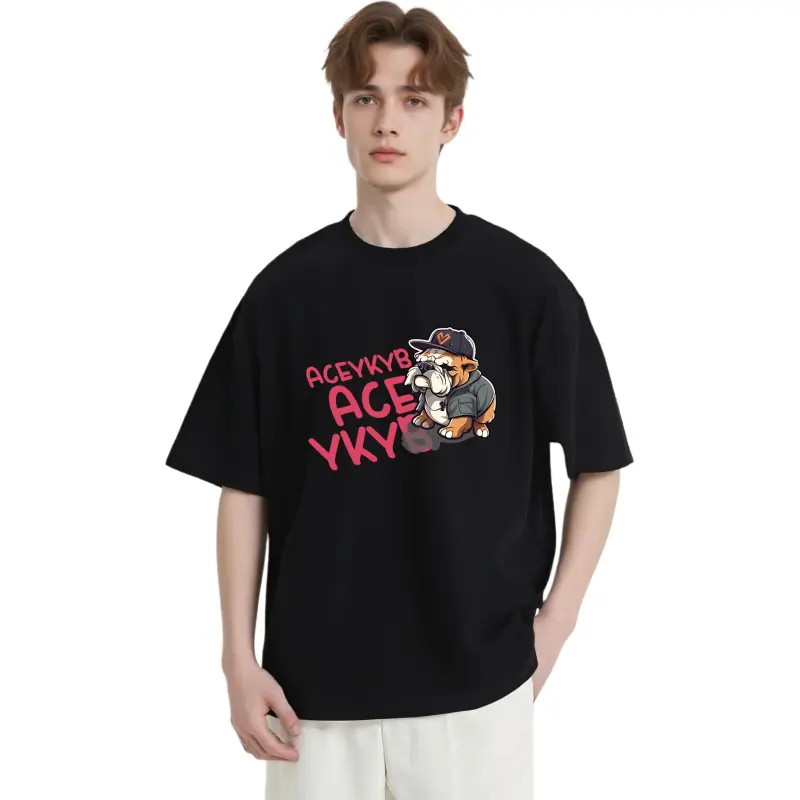 YK&YB T Shirts Unisex Black-3