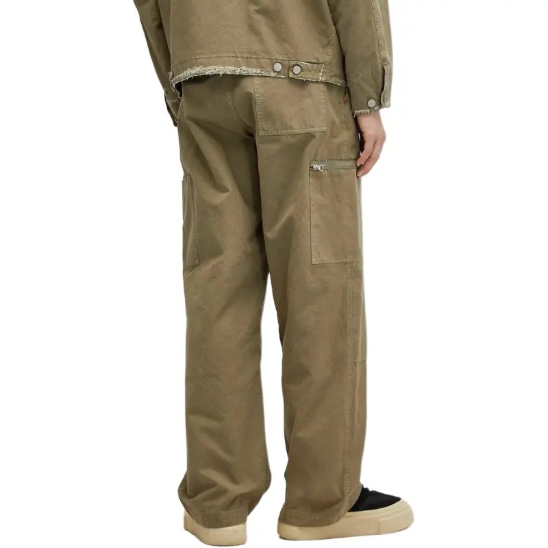 MM6 Maison Margiela Numbers Motif Wide Leg Trousers-4