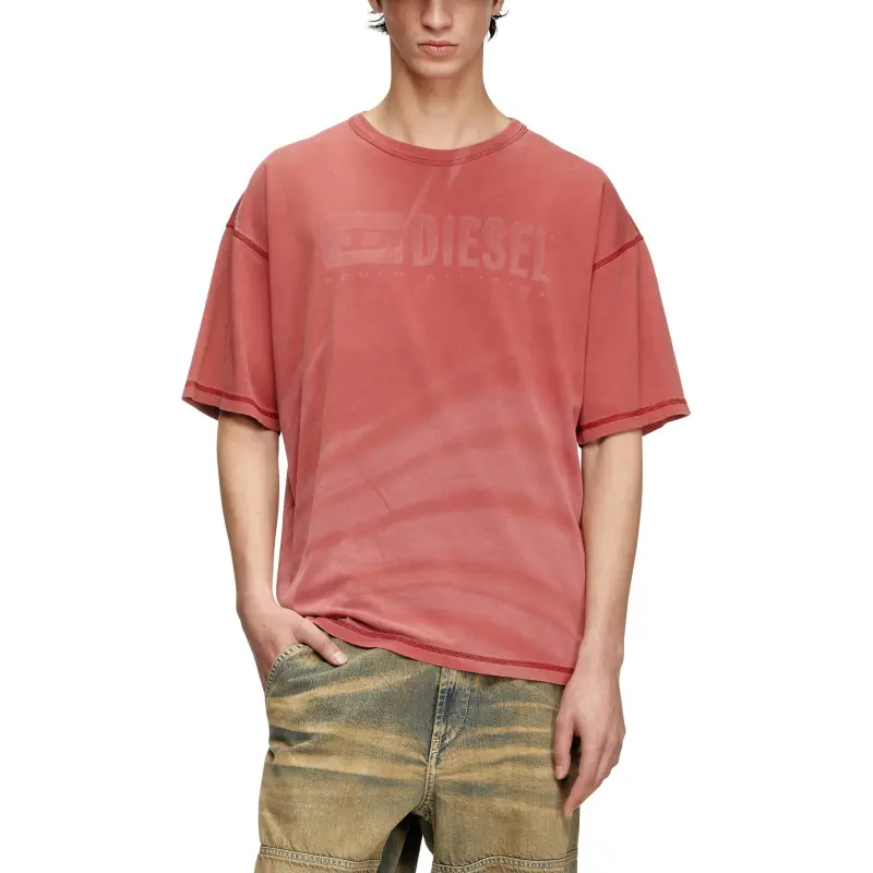DIESEL T Adjust R13 Laser Faded Logo T Shirt-1