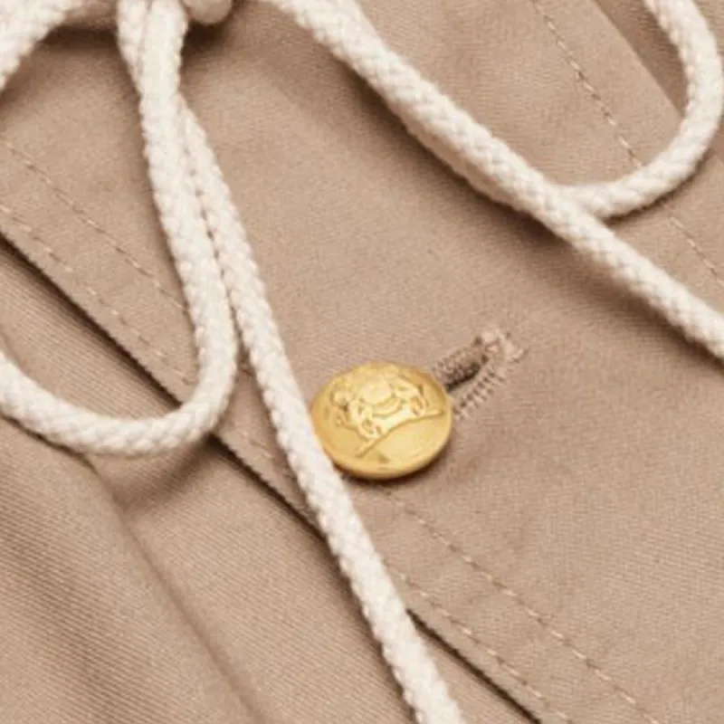 CELINE Technical Cotton Cargo Shorts Beige-5