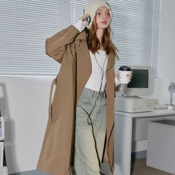 Coolhut Trench Coat Women's Army Green